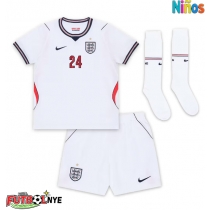 Camiseta Inglaterra Reece James #24 Primera Equipación para niños Mundial 2026 manga corta (+ pantalones cortos)